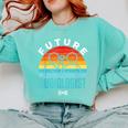 Future Audiologist Cool Audiology Student Graduation Comfort Colors Sweatshirt Chalky Mint