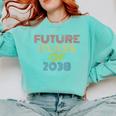 Future Class Of 2038 Graduation Comfort Colors Sweatshirt Chalky Mint