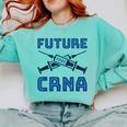 Future CRNA Nurse Anesthetist Student Nursing RN Graduation Comfort Colors Sweatshirt Chalky Mint