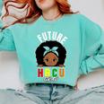Future HBCU Grad Girl Graduation Historically College Comfort Colors Sweatshirt Chalky Mint
