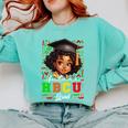 Future HBCU Grad Girl Kids Graduation HBCU College Comfort Colors Sweatshirt Chalky Mint