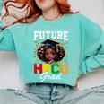 Future HBCU Grad Girl HBCU Toddler Kids Graduation Comfort Colors Sweatshirt Chalky Mint