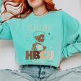Future HBCU Grad Graduate Afro Boy College Graduation Comfort Colors Sweatshirt Chalky Mint