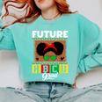 Future HBCU Grad HBCU Tomorrow Girl Graduation Kids Comfort Colors Sweatshirt Chalky Mint