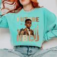 Future HBCU Grad History Boy Kids Graduation HBCU Comfort Colors Sweatshirt Chalky Mint