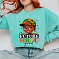 Future HBCU Grad History Boys Kids Graduation HBCU Comfort Colors Sweatshirt Chalky Mint