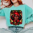 Future HBCU Grad History Girl Graduation HBCU Comfort Colors Sweatshirt Chalky Mint
