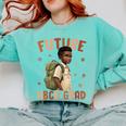 Future HBCU Grad History Month Graduation Boys Kids Comfort Colors Sweatshirt Chalky Mint