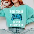 Gamer Graduation 5th Grade Level Complete Video Games Boys Comfort Colors Sweatshirt Chalky Mint