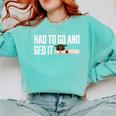 GED Graduation For Him Her Women Men GED Graduate Comfort Colors Sweatshirt Chalky Mint