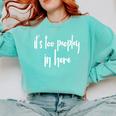 GGT Introvert It's Too Peopley In Here Eww People Premium Tri-Blend Comfort Colors Sweatshirt Chalky Mint GGT Introvert It's Too Peopley In Here Eww People Premium Tri-Blend Comfort Colors Sweatshirt Chalky Mint