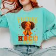 Girl Future HBCU Graduate Afro College Graduation Kids Comfort Colors Sweatshirt Chalky Mint
