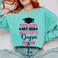 This Girl Got Her Masters Degree Graduation Mastered It 2024 Comfort Colors Sweatshirt Chalky Mint
