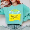 Go Away I'm Introverting Antisocial Shy Introvert Comfort Colors Sweatshirt Chalky Mint