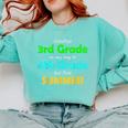 Goodbye 3rd Grade On My Way To 4th Grade 2022 Graduation Comfort Colors Sweatshirt Chalky Mint