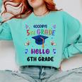 Goodbye 5th Grade Graduation 2025 6th Grade Graduate Kids Comfort Colors Sweatshirt Chalky Mint