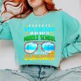 Goodbye 5th Grade Graduation To 6th Grade Hello Summer Kids Comfort Colors Sweatshirt Chalky Mint