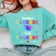 Goodbye 5th Grade Graduation Class Of 2023 Hello 6th Grade Comfort Colors Sweatshirt Chalky Mint