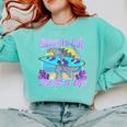 Goodbye School Hello Summer Last Day Of School Graduation Comfort Colors Sweatshirt Chalky Mint