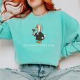Goose Silly Lawyer Law School Graduation Future Lawyer Comfort Colors Sweatshirt Chalky Mint