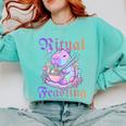 Goth Capybara Ramen Ritual Feasting Soft Introvert Art Comfort Colors Sweatshirt Chalky Mint Goth Capybara Ramen Ritual Feasting Soft Introvert Art Comfort Colors Sweatshirt Chalky Mint