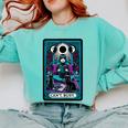 Gothic Girl Tarot Card Introverted Reader And Reading Comfort Colors Sweatshirt Chalky Mint