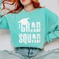 Grad Squad Graduate Graduation T-Shirt Graduation Idea Comfort Colors Sweatshirt Chalky Mint