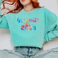 Graduate 2025 Tie Dye Graduation 2025 Class Of 2025 Senior Comfort Colors Sweatshirt Chalky Mint