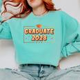Graduate 2028 Class Of 2028 Senior Graduation Comfort Colors Sweatshirt Chalky Mint