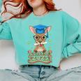 Graduate Kangaroo Class Of 2025 Kids Graduation Comfort Colors Sweatshirt Chalky Mint