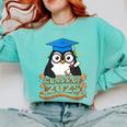 Graduate Penguin Class Of 2025 Kids Graduation Comfort Colors Sweatshirt Chalky Mint