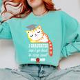 I Graduated Can I Go Back To Sleep Now Graduation Comfort Colors Sweatshirt Chalky Mint