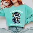 I Graduated Graduate Class Of 2025 Koala Graduation Comfort Colors Sweatshirt Chalky Mint