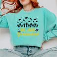 We Are Graduated Graduation Class Of 2025 Family Crew Comfort Colors Sweatshirt Chalky Mint