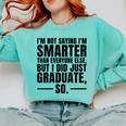 I Graduated Graduation Seniors Him Or Her Comfort Colors Sweatshirt Chalky Mint