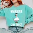 Graduated Silly Goose Student Graduation 2026 Grad Comfort Colors Sweatshirt Chalky Mint
