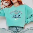 Graduation 2018 Tshirt Proud Mom Of Graduate We Survived Comfort Colors Sweatshirt Chalky Mint