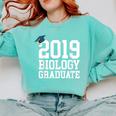 Graduation 2019 Biology Tshirt For Science Graduate Comfort Colors Sweatshirt Chalky Mint