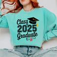 Graduation 2025 Senior 2025 Class Of 2025 Graduate Comfort Colors Sweatshirt Chalky Mint