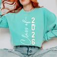 Graduation Class Of 2026 Comfort Colors Sweatshirt Chalky Mint