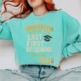 Graduation Class Of 2026 My Last First Day Of School Senior Comfort Colors Sweatshirt Chalky Mint