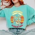 Graduation Day 2024 Graduate For School Degree College Cat Men Women Comfort Colors Sweatshirt Chalky Mint