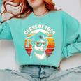 Graduation Day 2025 Graduate Class School Degree College Dog Comfort Colors Sweatshirt Chalky Mint