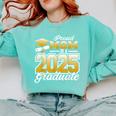 Graduation Family Matching Proud Mom Of A 2025 Graduate Comfort Colors Sweatshirt Chalky Mint