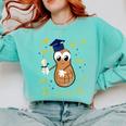 Graduation Flossing Peanut OIT Comfort Colors Sweatshirt Chalky Mint