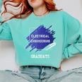Graduation Graduated Electrical Engineering Degree Student Comfort Colors Sweatshirt Chalky Mint