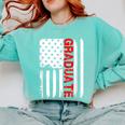 Graduation High School College Flag Graduate T Shirt 2018 Comfort Colors Sweatshirt Chalky Mint