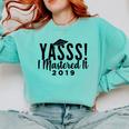 Graduation Masters For Women Comfort Colors Sweatshirt Chalky Mint