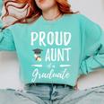 Graduation Shirt 2018 Proud Aunt Of a Graduate Comfort Colors Sweatshirt Chalky Mint