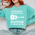 Graduation Shirt For Guitar Players & Band Member Comfort Colors Sweatshirt Chalky Mint